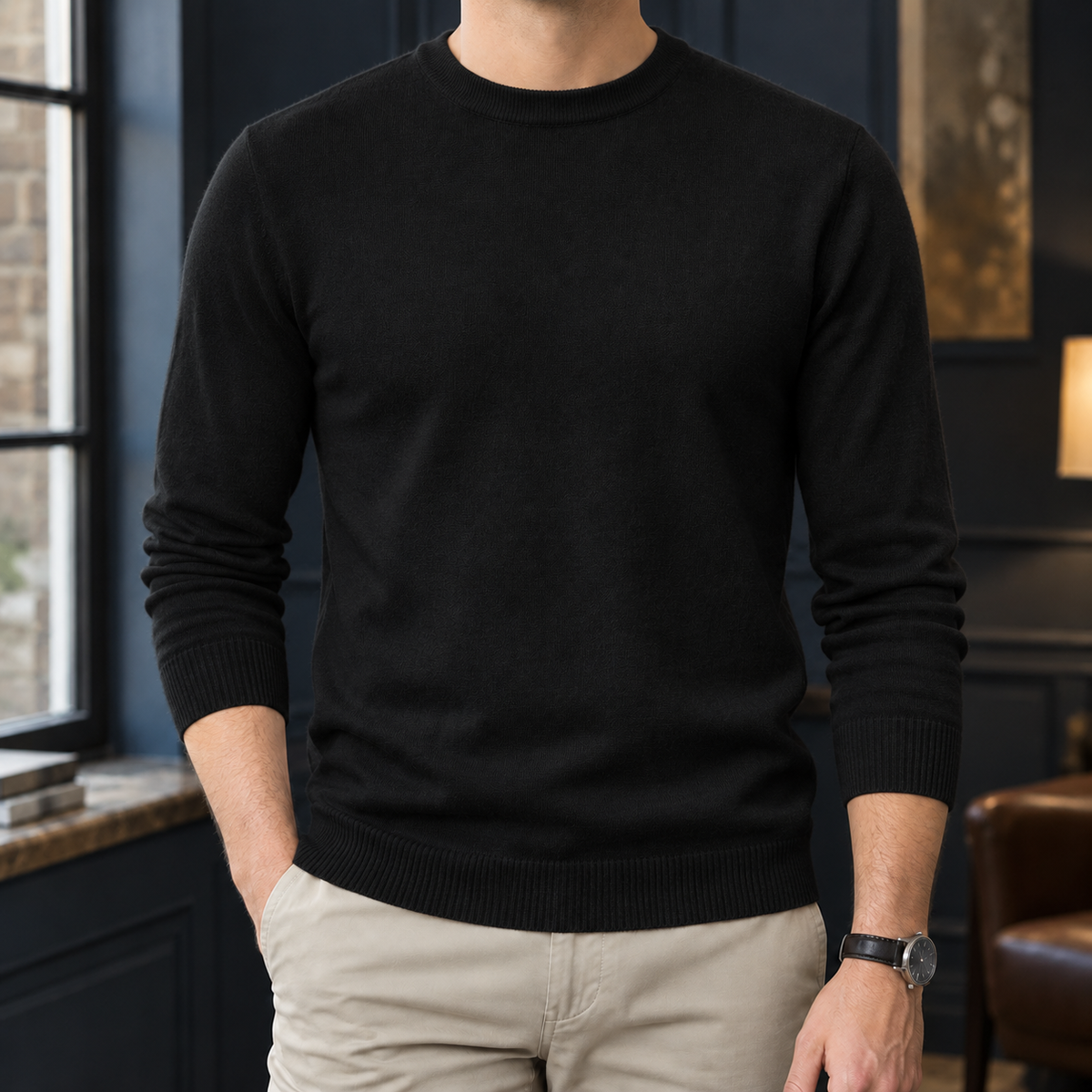 Olivier-Miles Round Neck Sweater