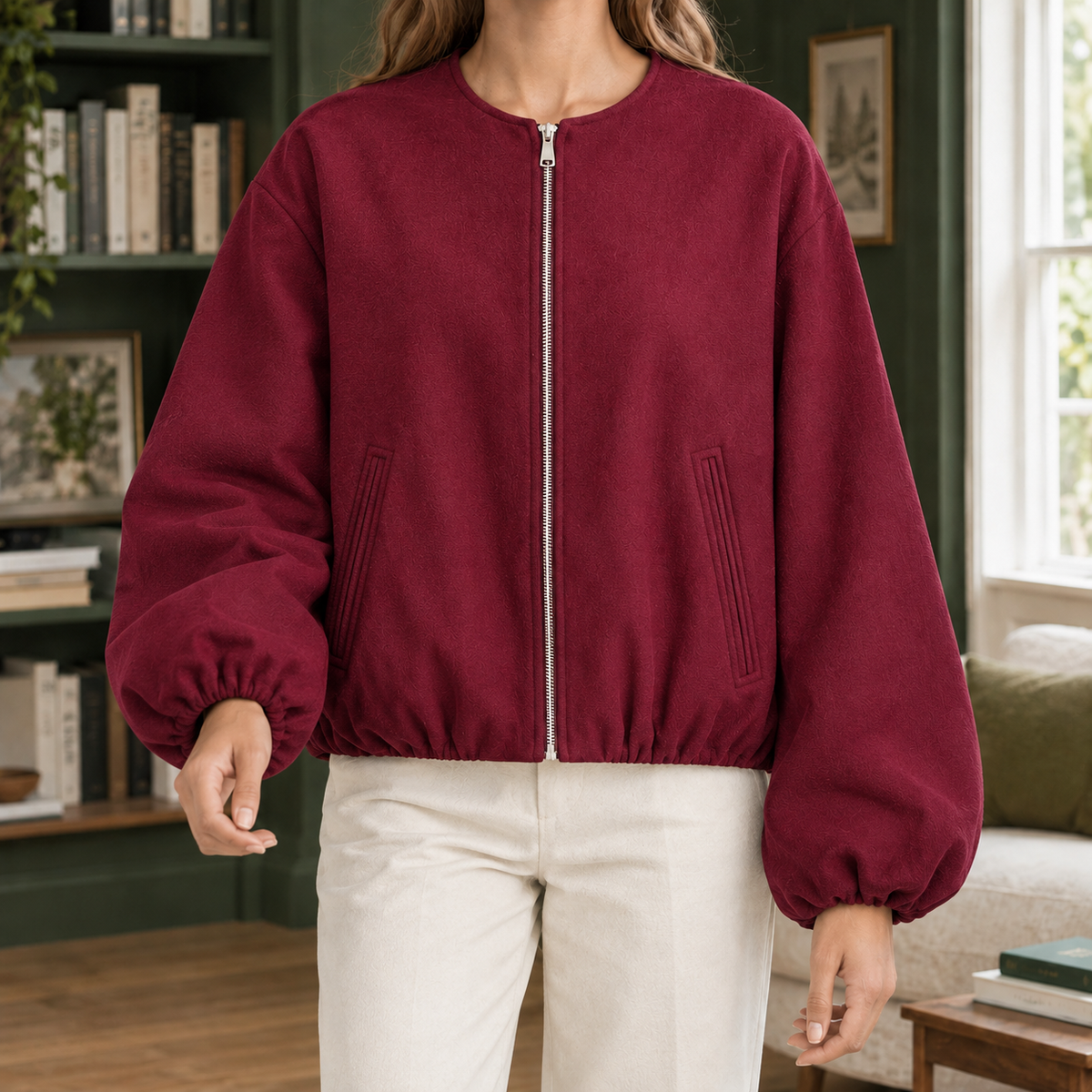 Erin-Eve Balloon Sleeve Jacket