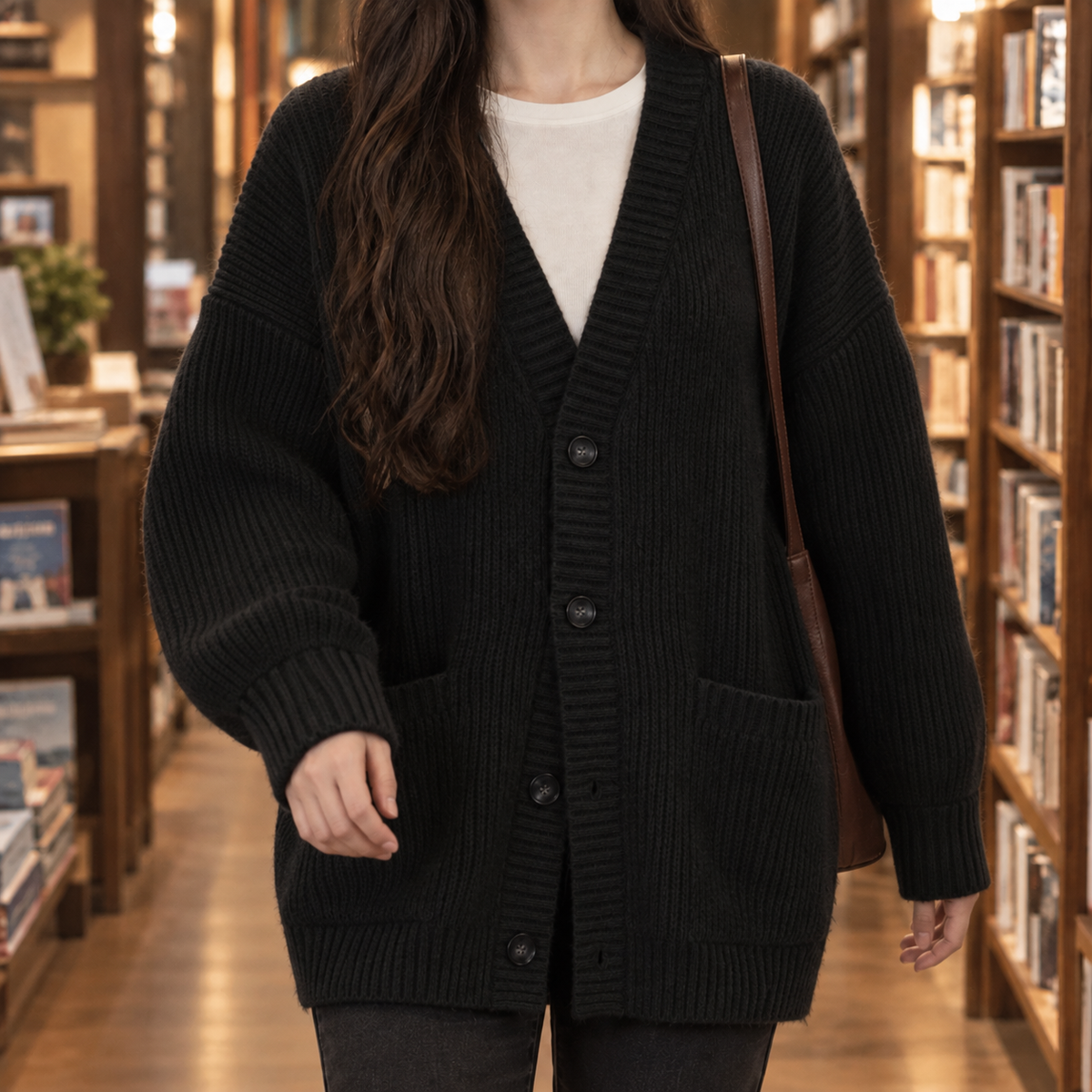 Clemence Ribbed Cardigan