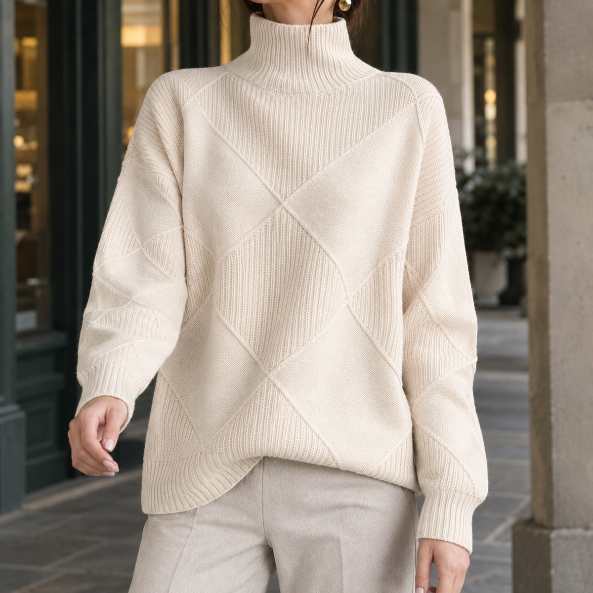 Scarlett Textured Turtleneck