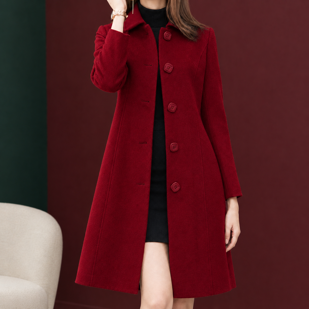 Ludovica-Jade A-Line Coat