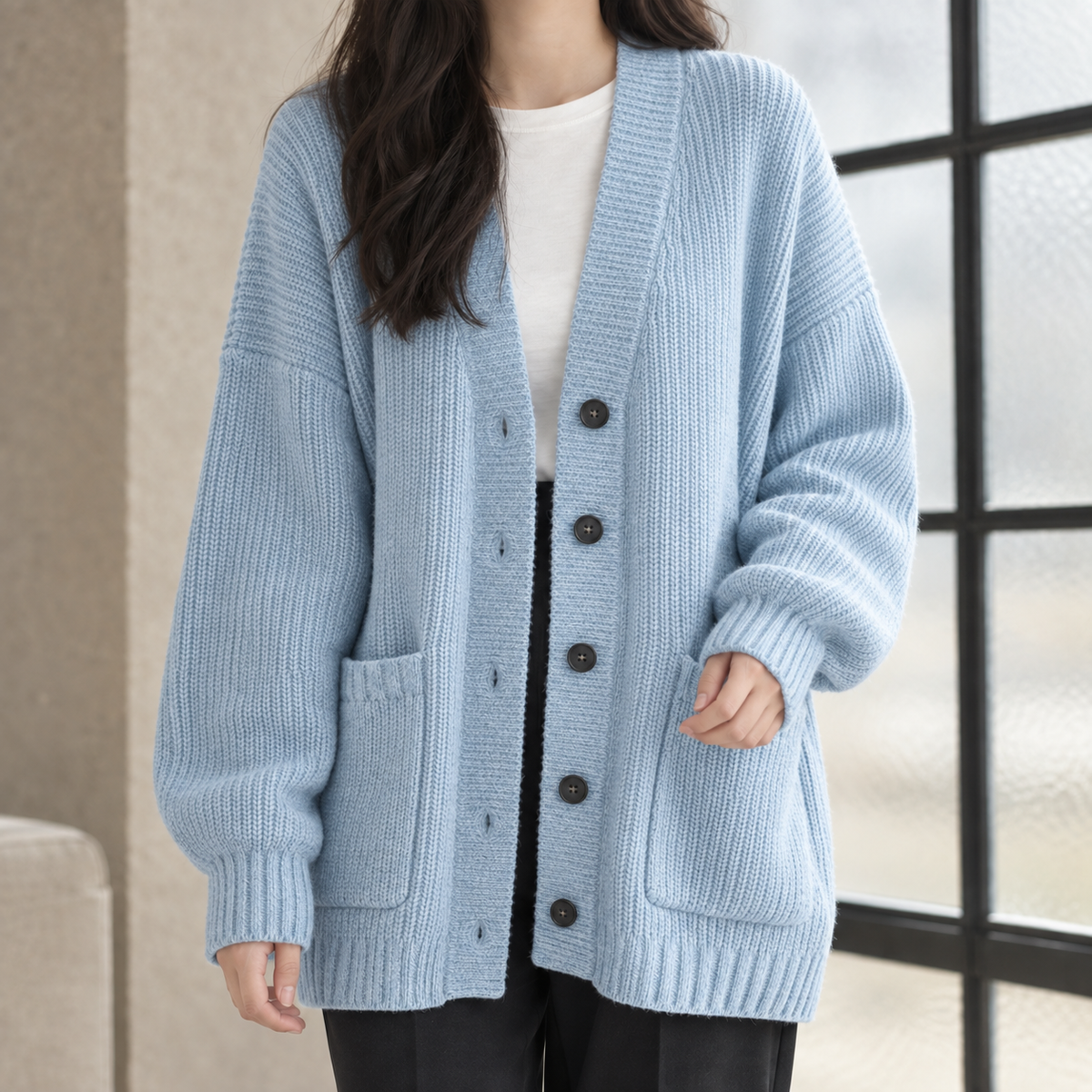 Lauren-Elise Ribbed Cardigan