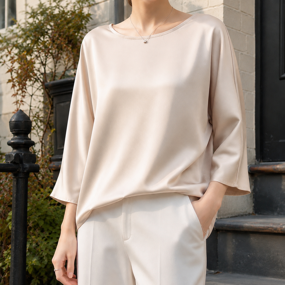 Adelia Relaxed Silk Top