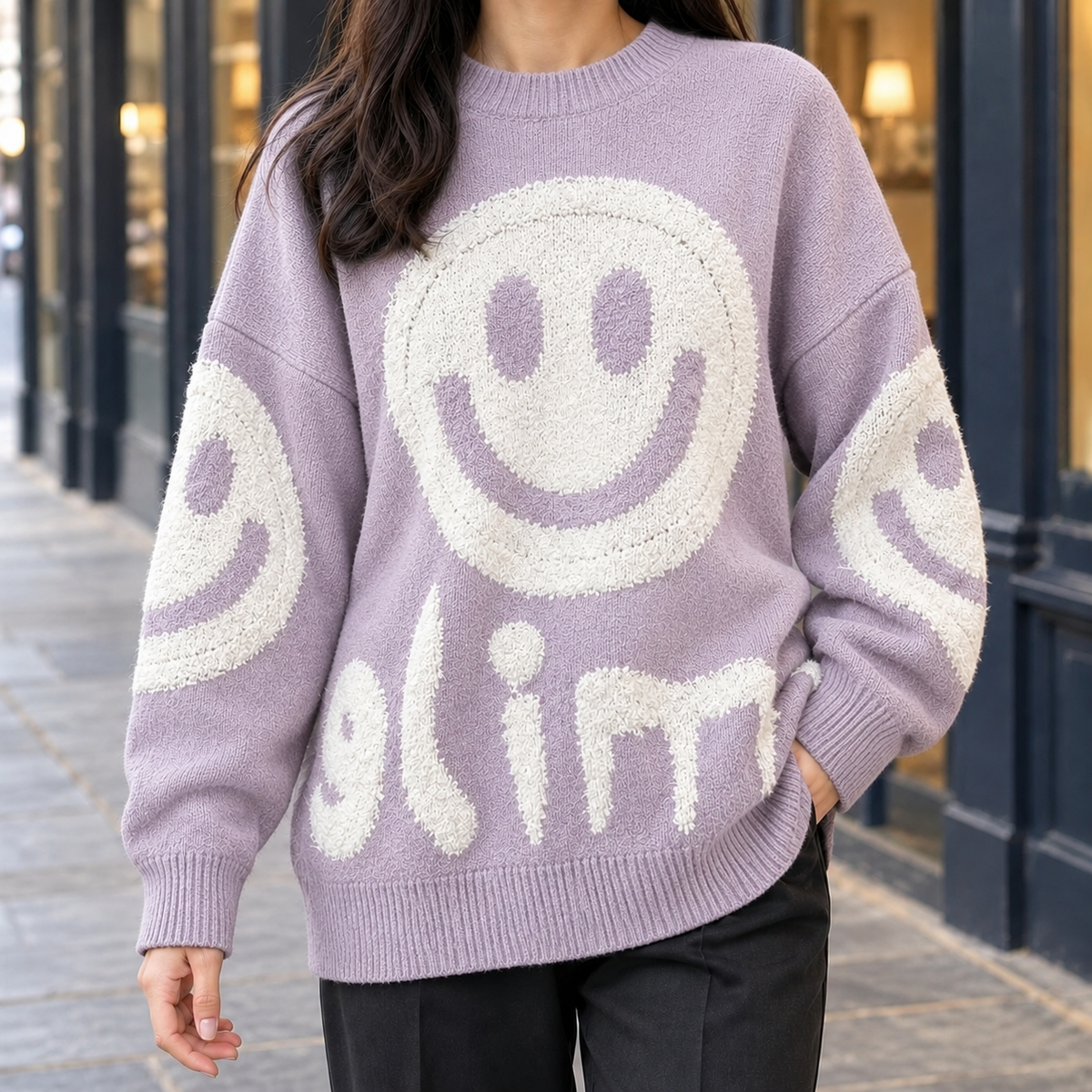Oriane-Pearl Oversized Sweater