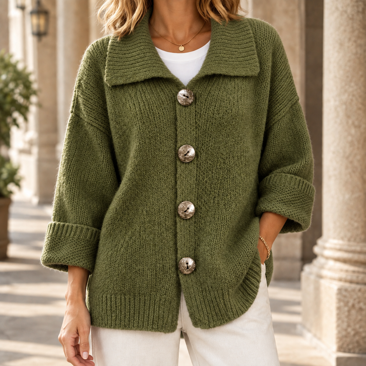 Xaviera Collared Cardigan