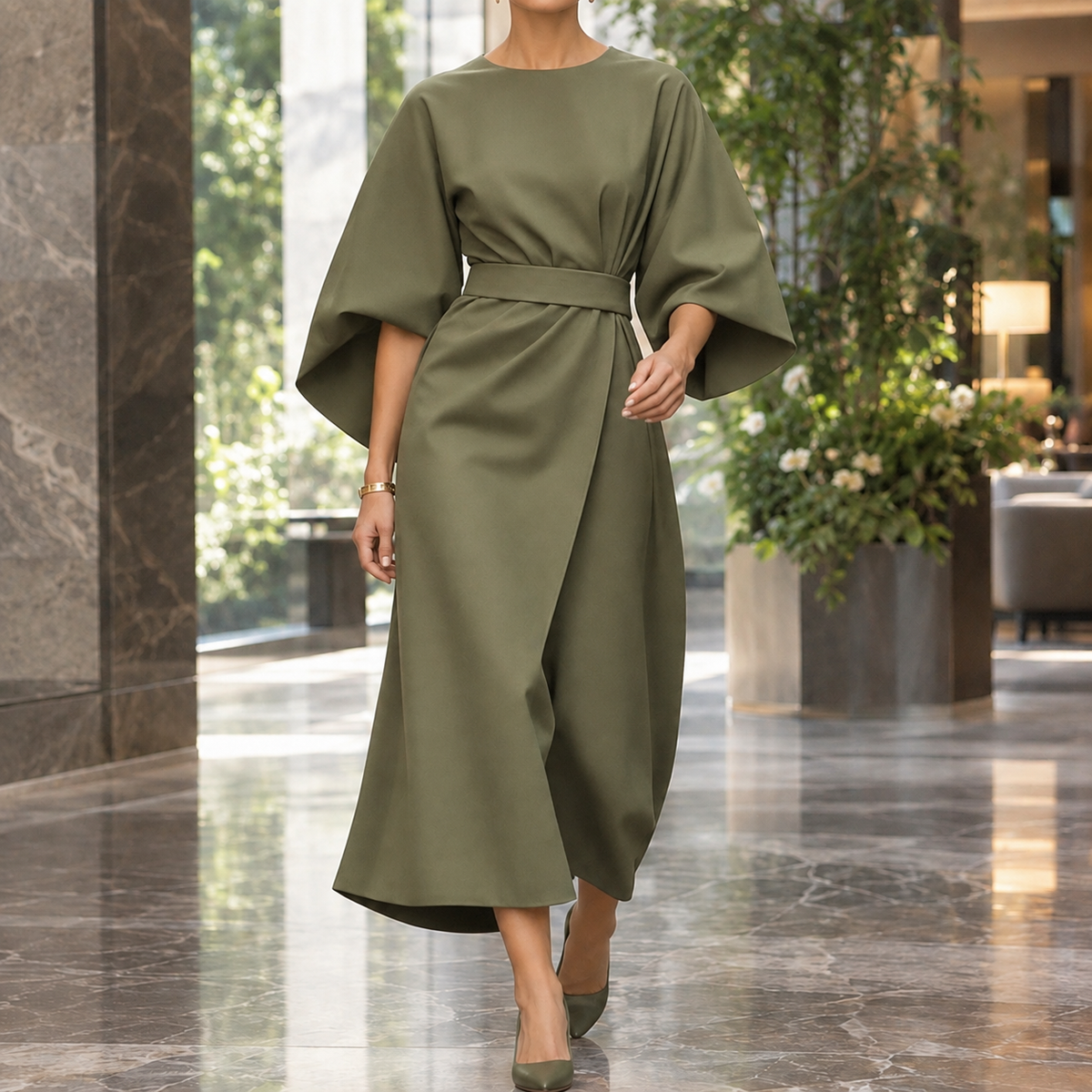 Kelsey-Rae Batwing Wrap Dress
