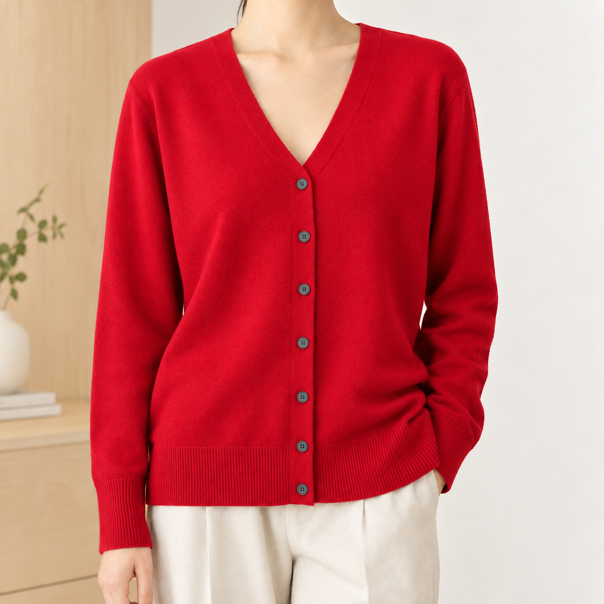 Diantha-Grace V Neck Cardigan