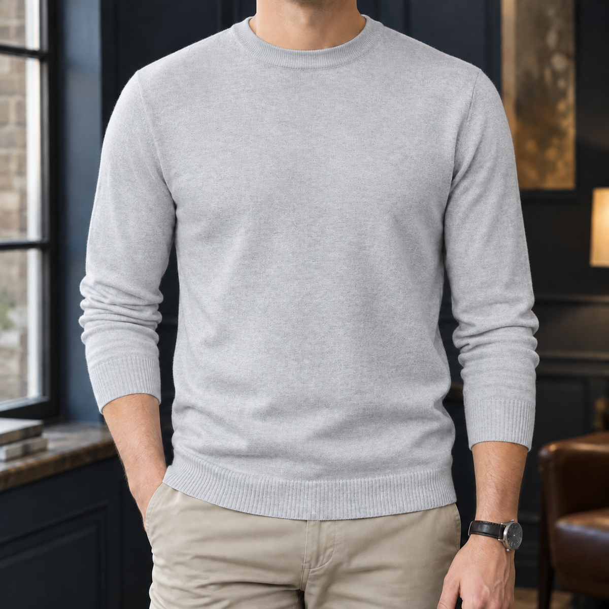 Olivier-Miles Round Neck Sweater