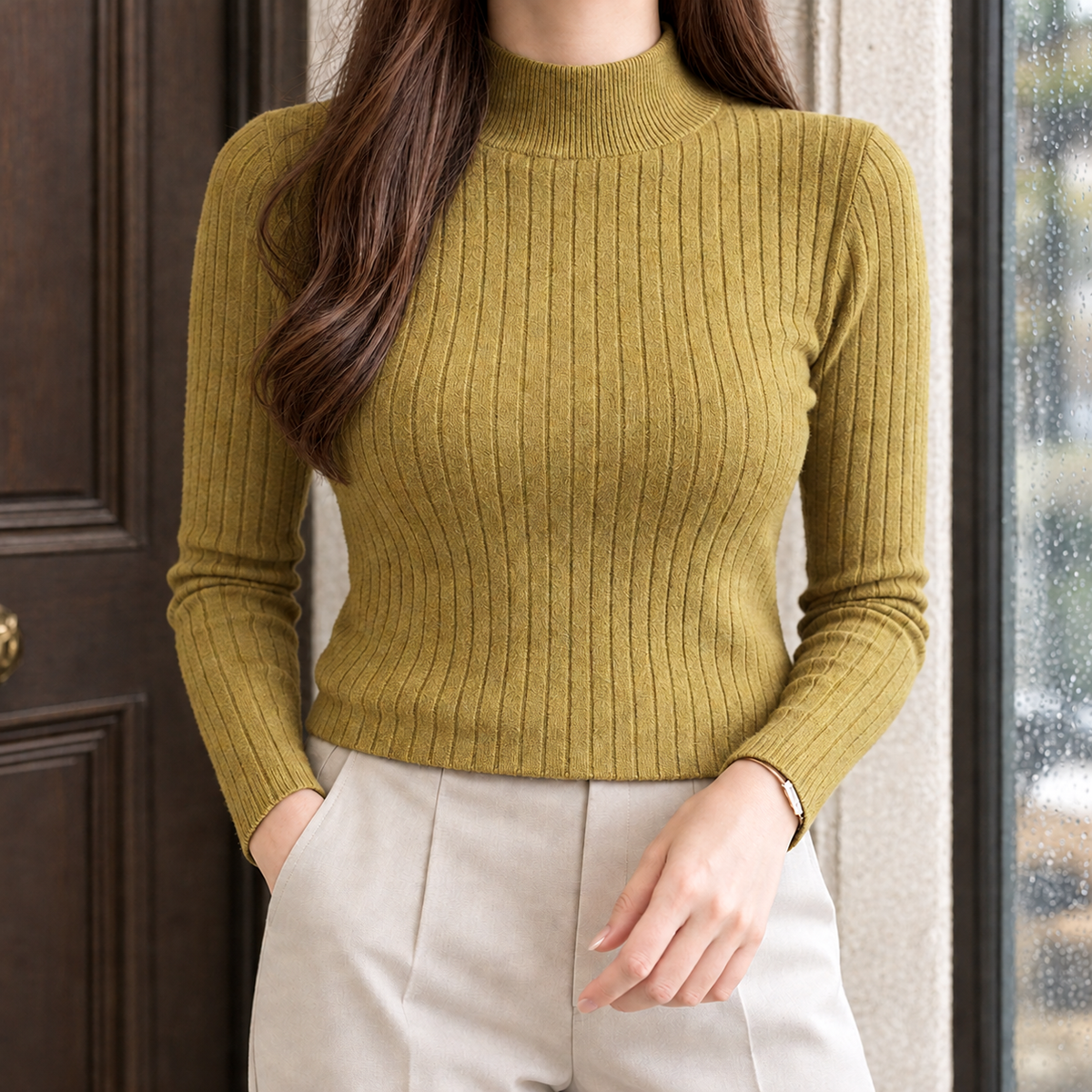 Bettina-Skye Mock Neck Top