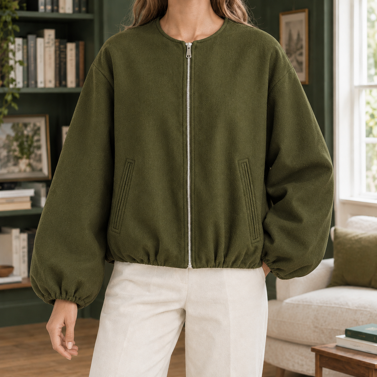 Erin-Eve Balloon Sleeve Jacket