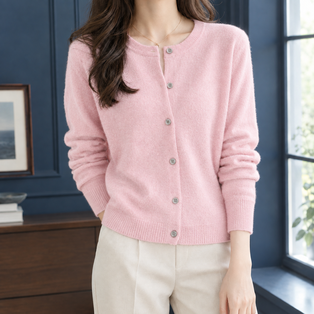 Lillian-June Round Neck Cardigan
