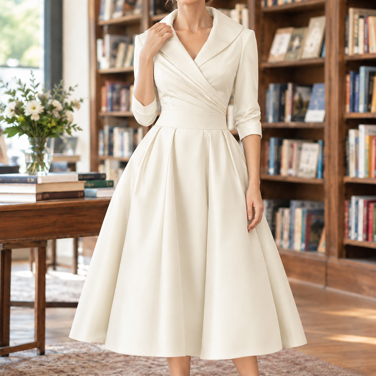 Tessa Wrap Midi Dress