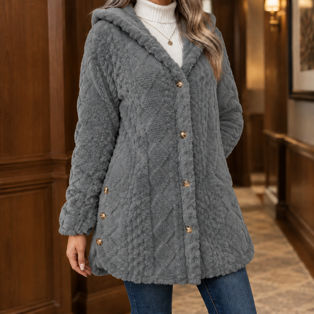 Livia-Sage Textured Jacket