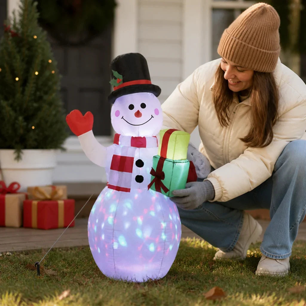 Inflatable Christmas Tree | Warm LED & Battery-Operated | 1.5 m Height