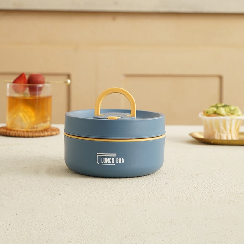 Insulated Bento Lunch Box with Stainless Steel Containers and Thermal Carrying Bag
