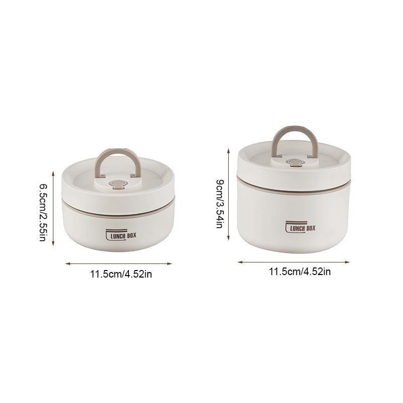 Insulated Bento Lunch Box with Stainless Steel Containers and Thermal Carrying Bag