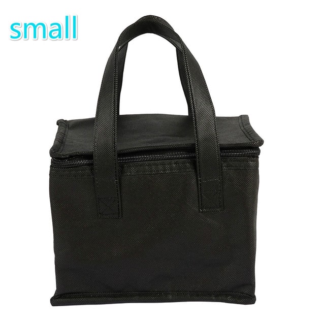 Insulated Lunch Bag and Cooler Box with Zippered Closure and Dual Handles Portable