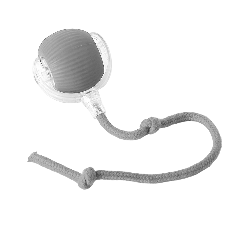 Interactive Dog Ball Toy with Motorized Rolling Motion and Textured Rubber Exterior