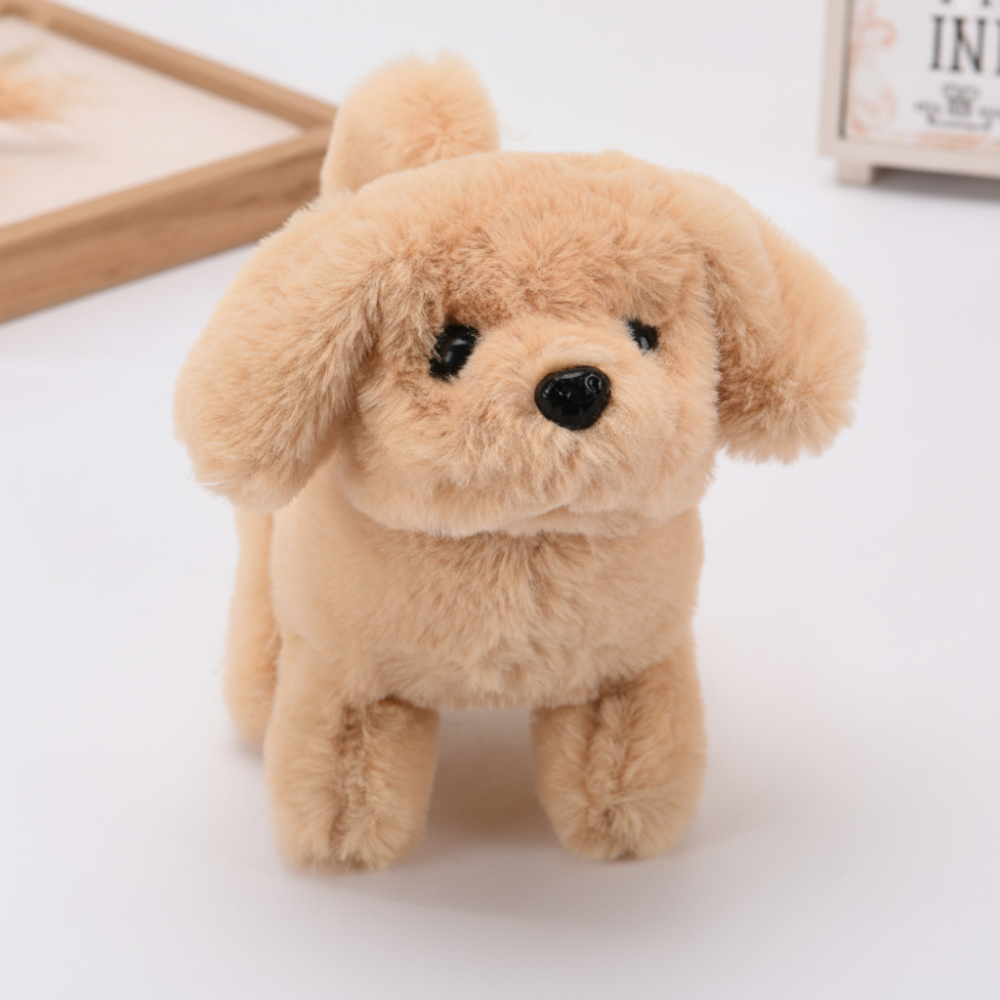 Interactive Robot Dog Toy with Walking Motion and Barking Sounds Plush Puppy