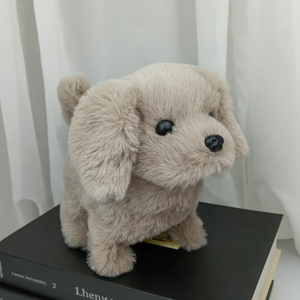 Interactive Robot Dog Toy with Walking Motion and Barking Sounds Plush Puppy
