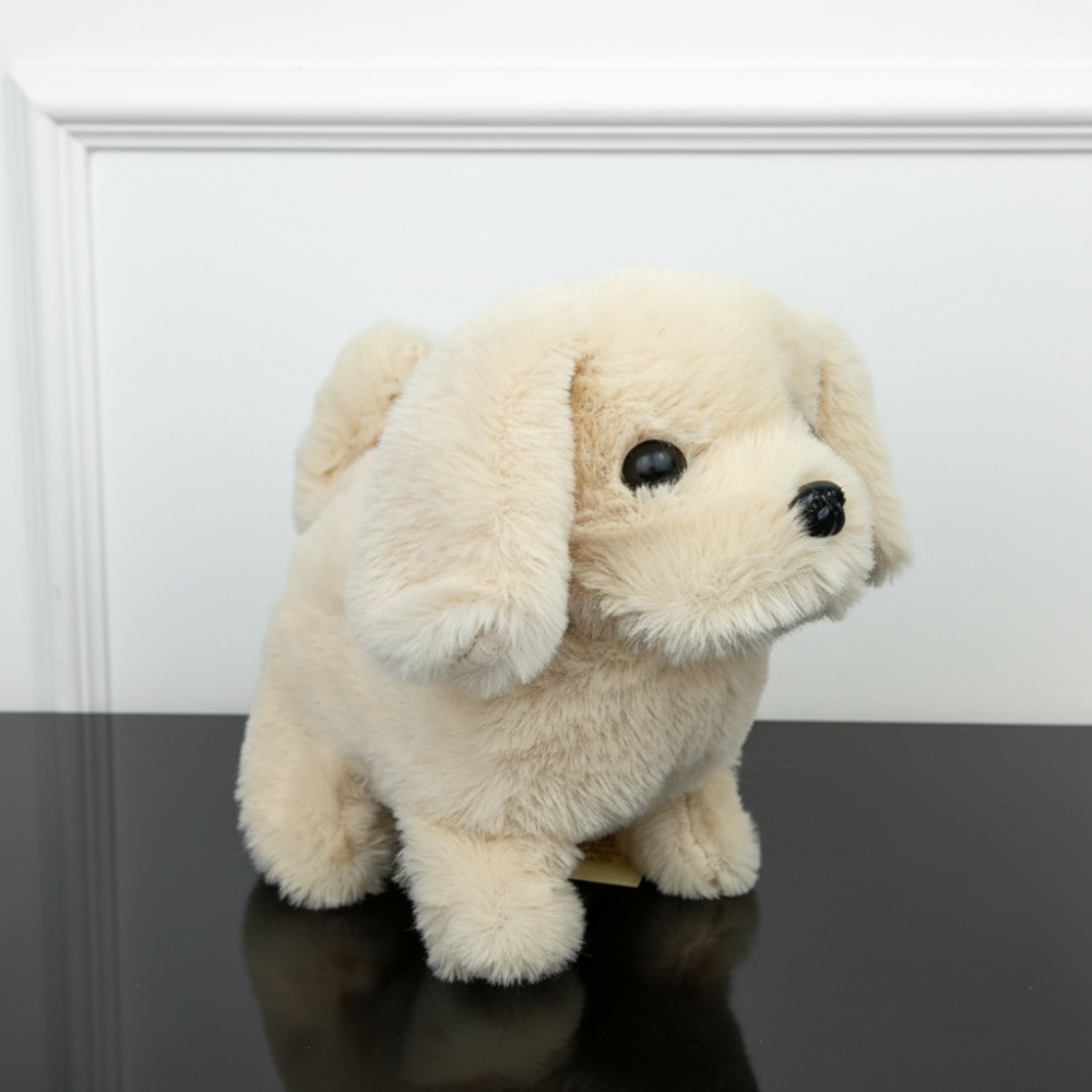 Interactive Robot Dog Toy with Walking Motion and Barking Sounds Plush Puppy