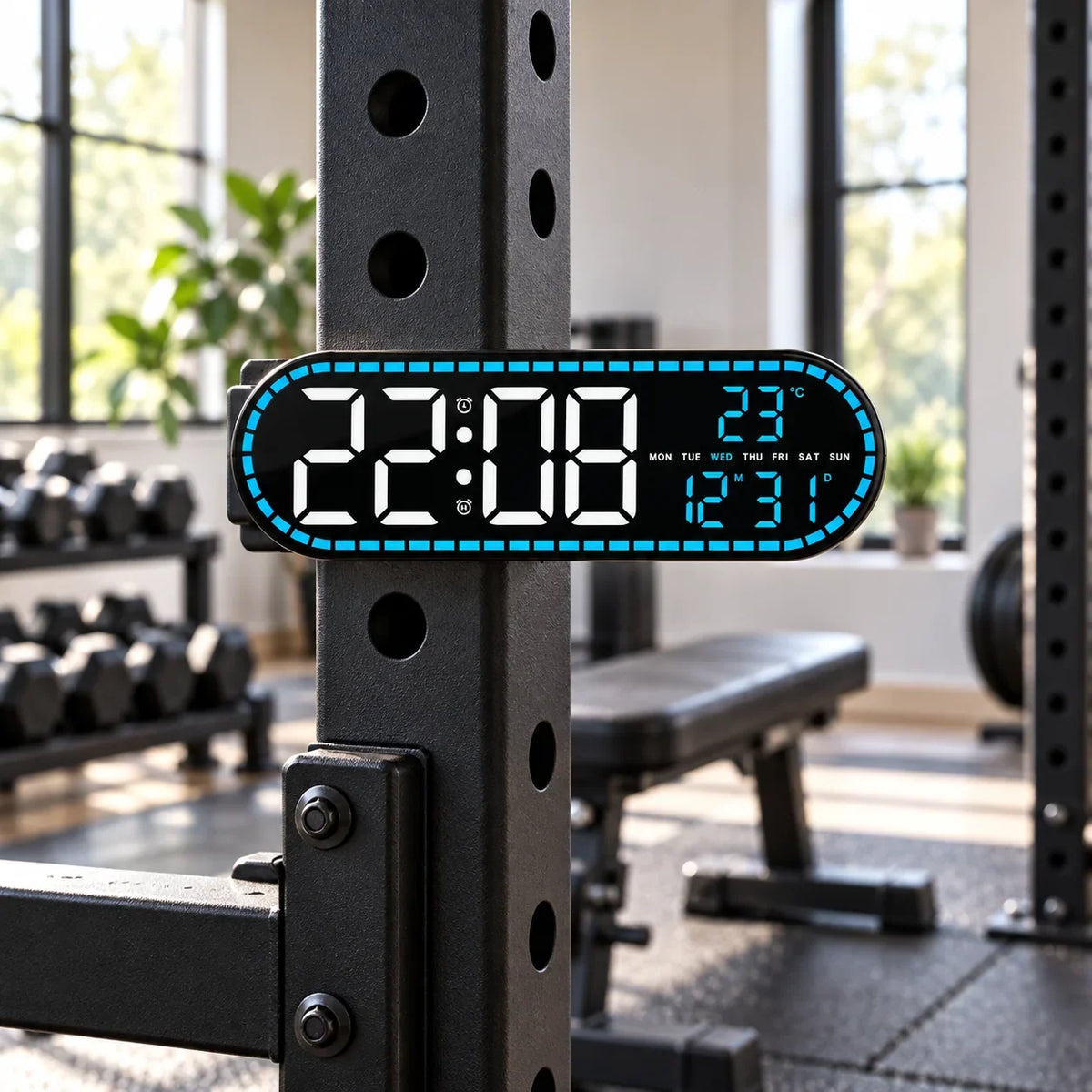 Interval Timer | App-Controlled & Large LED | Magnetic Attachment