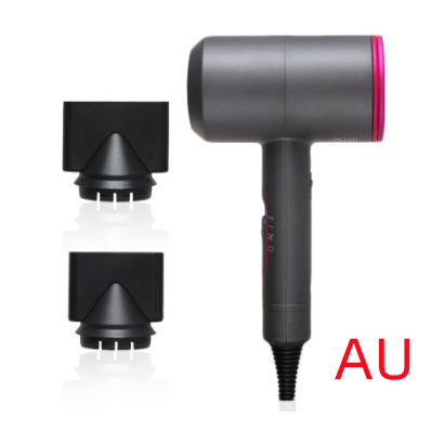 Ionic Hair Dryer with Diffuser and Concentrator Nozzles for Portable Styling With Comb