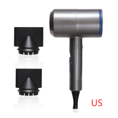Ionic Hair Dryer with Diffuser and Concentrator Nozzles for Portable Styling With Comb