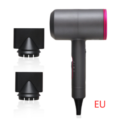Ionic Hair Dryer with Diffuser and Concentrator Nozzles for Portable Styling With Comb