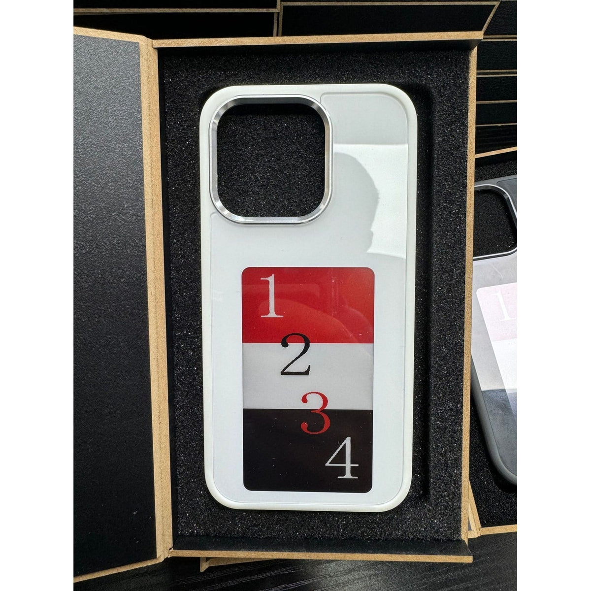 Iphone Case with Strap and E-Ink Wallet Display Waterproof Phone Pouch with Protective Bumper