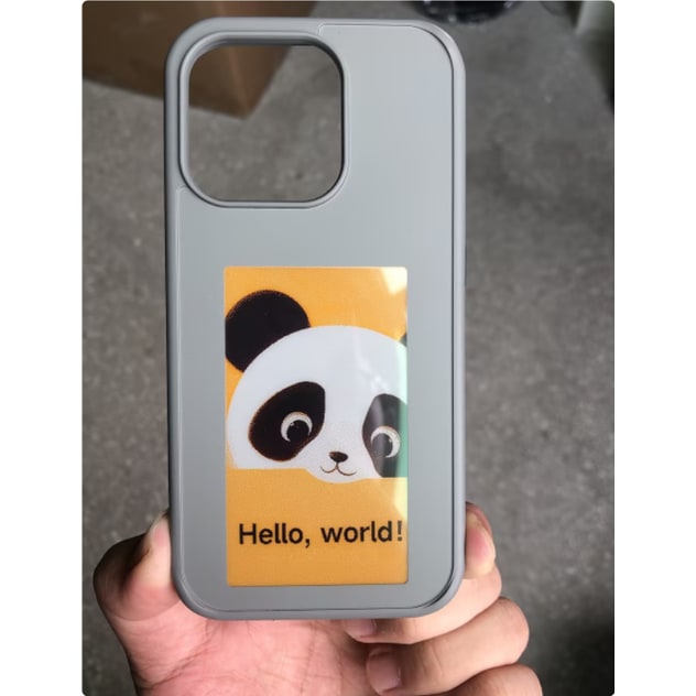Iphone Case with Strap and E-Ink Wallet Display Waterproof Phone Pouch with Protective Bumper