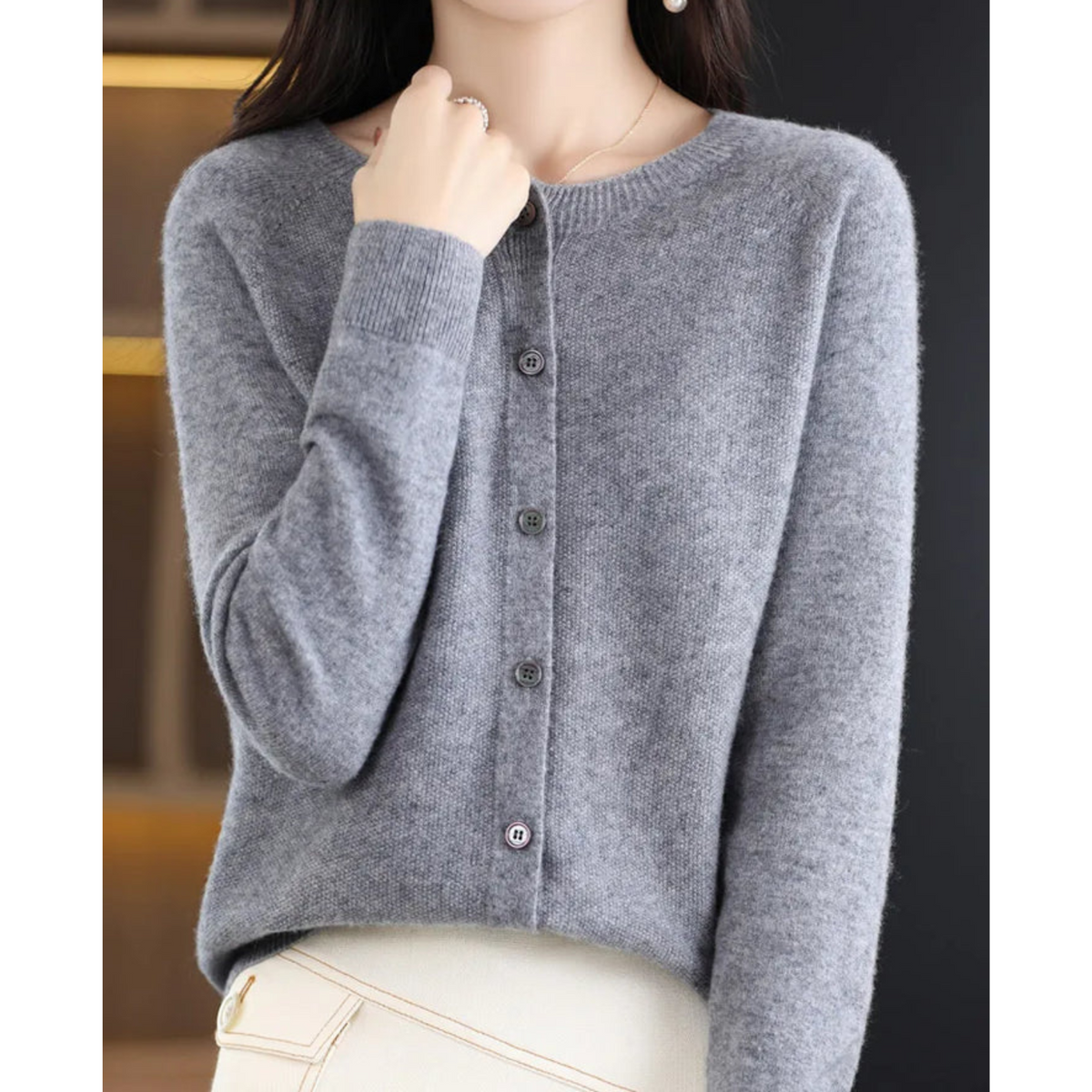 Iris - Women's Cashmere Wool Cardigan