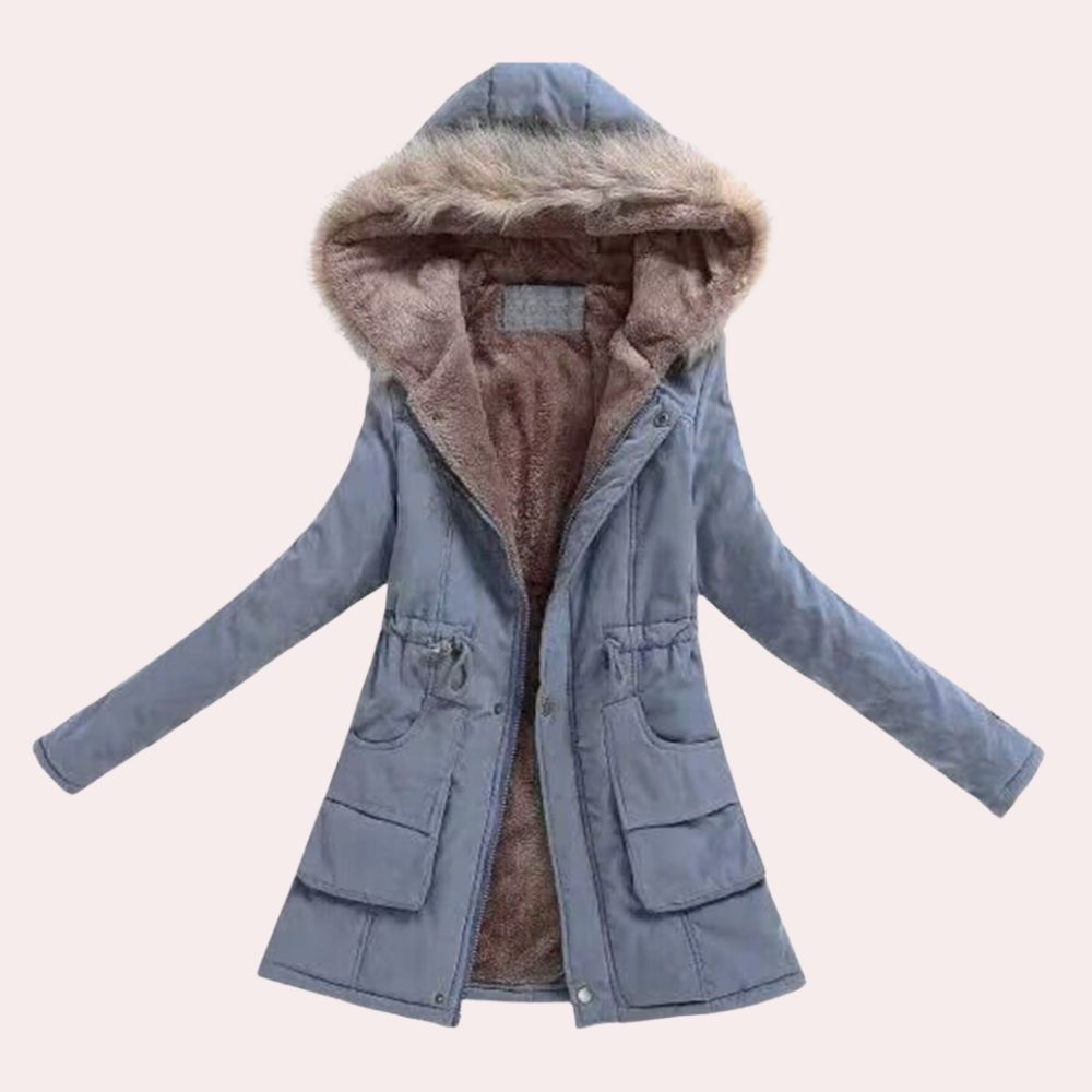 Women's Longline Hooded Puffer Coat | Oversized Winter Parka