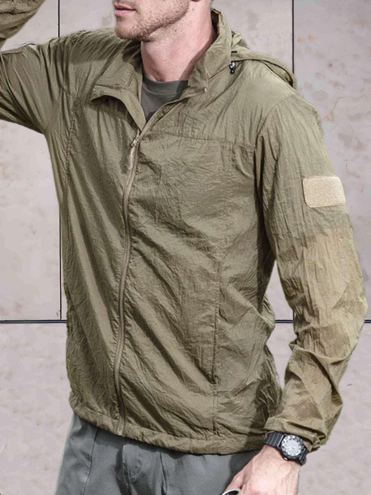 Dean | Men's Anorak Jacket Hooded Windbreaker Zip Up
