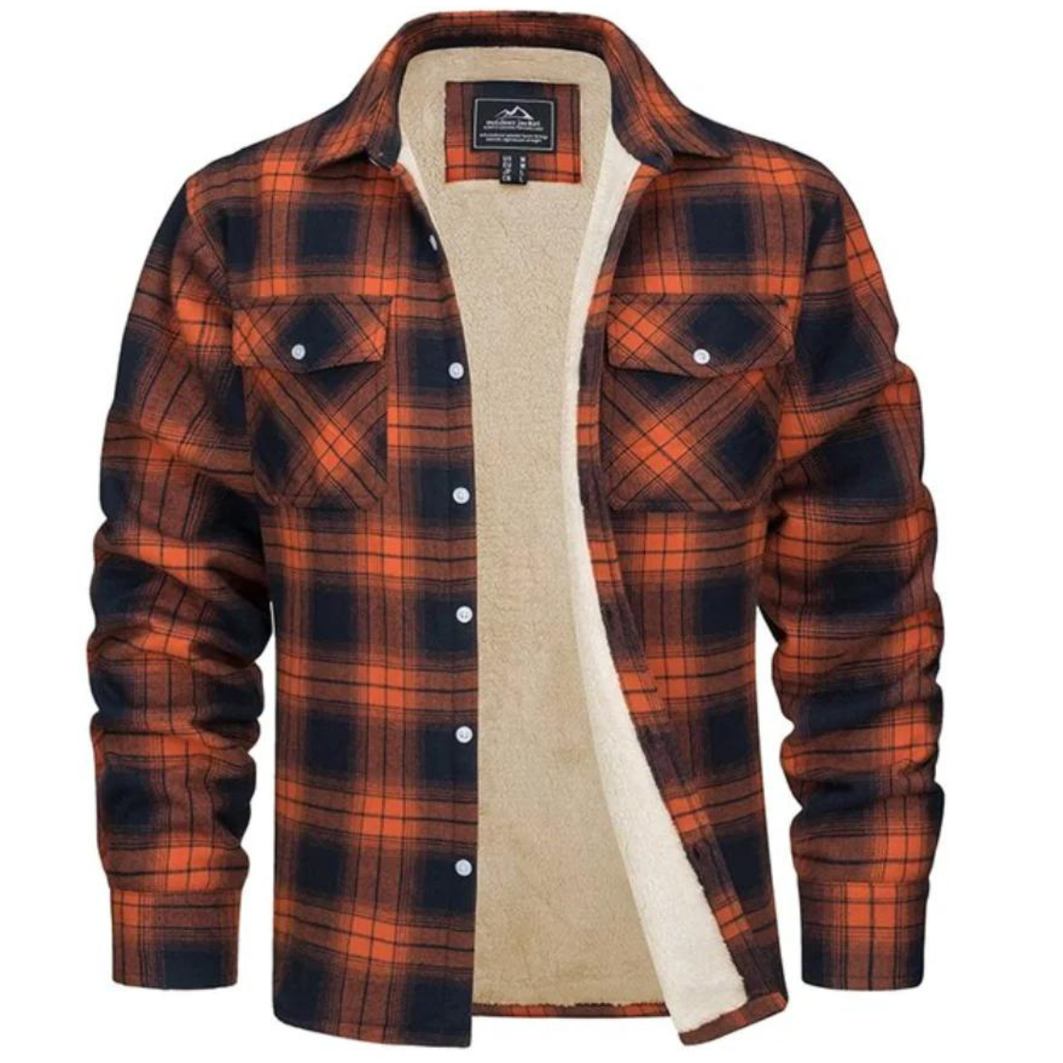 Mason | Men's Plaid Winter Jacket Sherpa Lined Long Sleeve