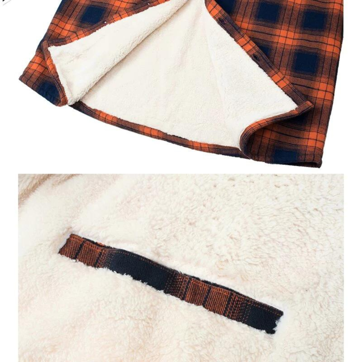 Mason | Men's Plaid Winter Jacket Sherpa Lined Long Sleeve