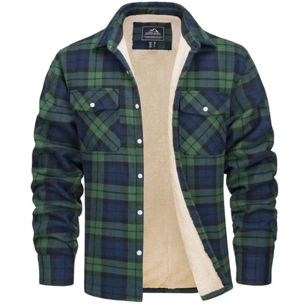Mason | Men's Plaid Winter Jacket Sherpa Lined Long Sleeve