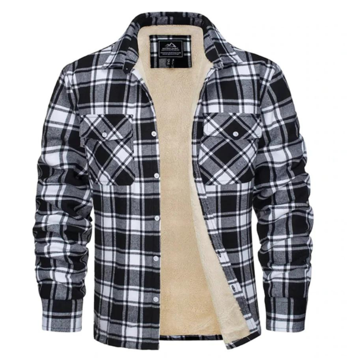Mason | Men's Plaid Winter Jacket Sherpa Lined Long Sleeve
