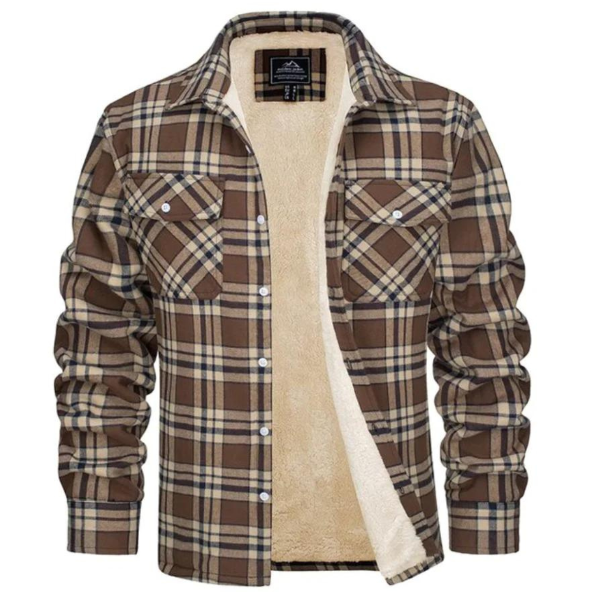 Mason | Men's Plaid Winter Jacket Sherpa Lined Long Sleeve