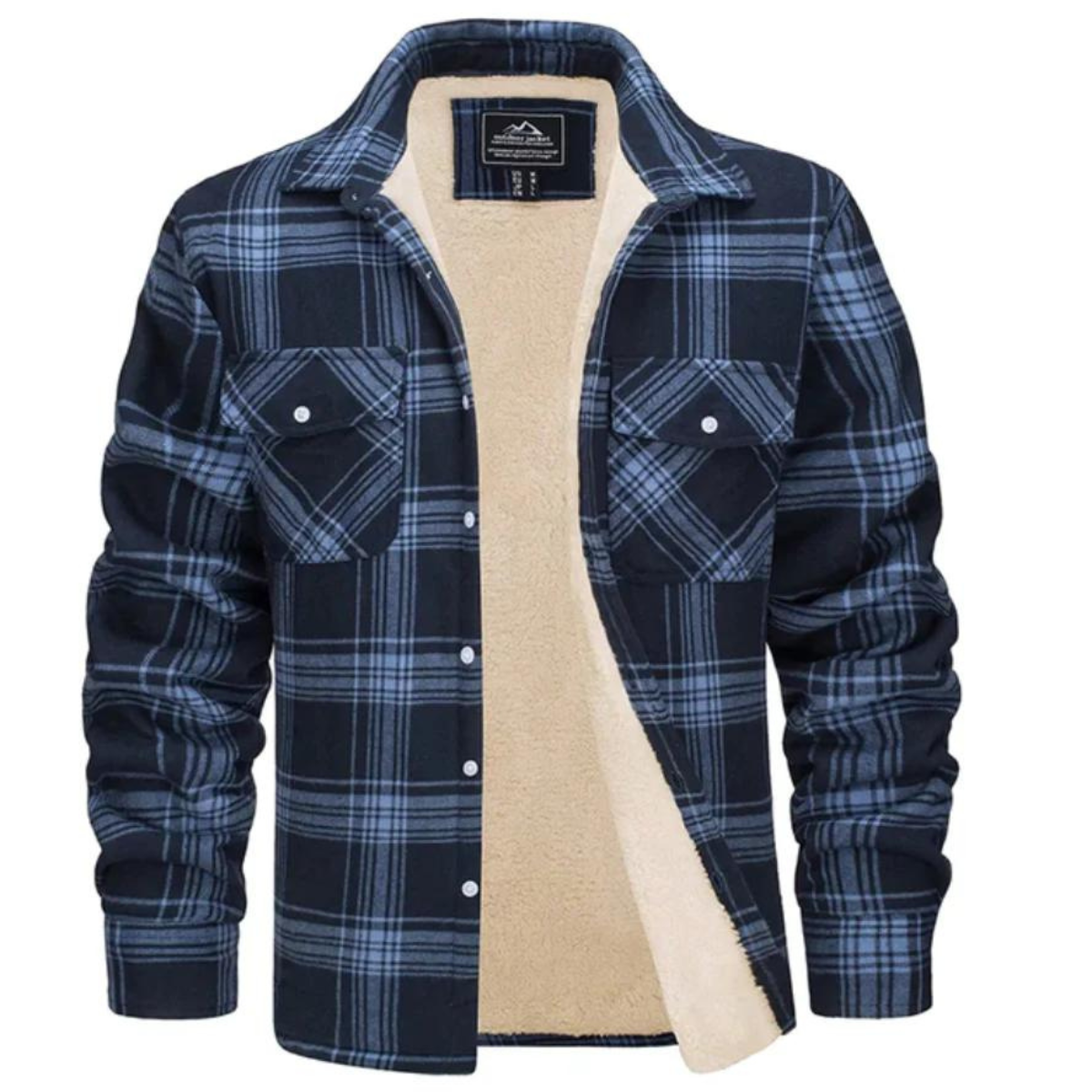 Mason | Men's Plaid Winter Jacket Sherpa Lined Long Sleeve