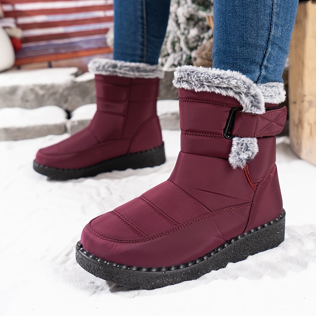 Erin | Women's Water Resistant Winter Snow Boots Faux Fur Lined