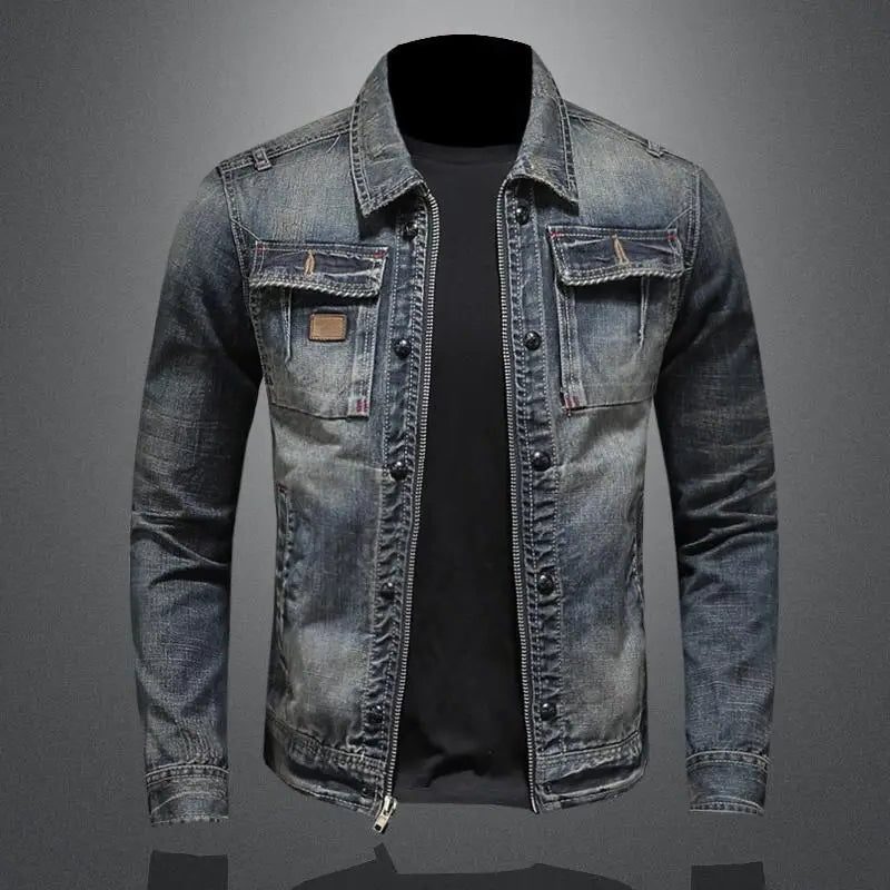 Jacinto | Men's Denim Jacket with Chest Pockets