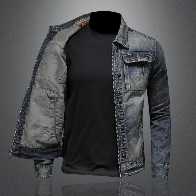 Jacinto | Men's Denim Jacket with Chest Pockets