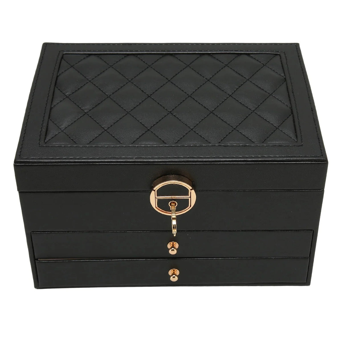 Jewellery Box | Multilayer Leather & Soft-Lined | 3 Levels