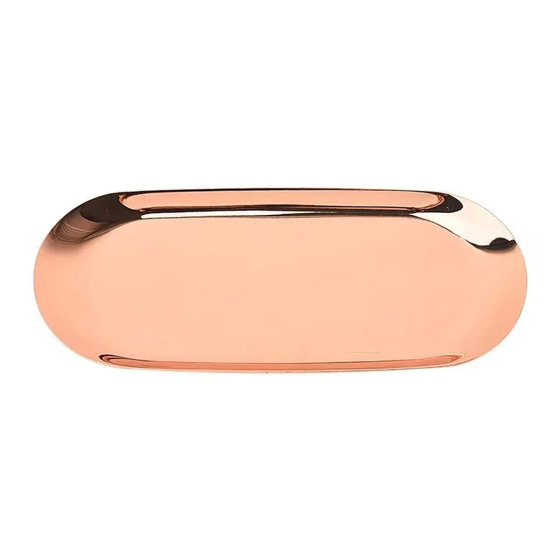 Jewelry Dish | Galvanized Metal Finish & Space-Saving