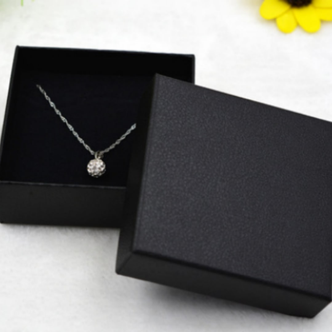 Jewelry Gift Boxes Organizer with Lid Small Cardboard Box with Foam Insert