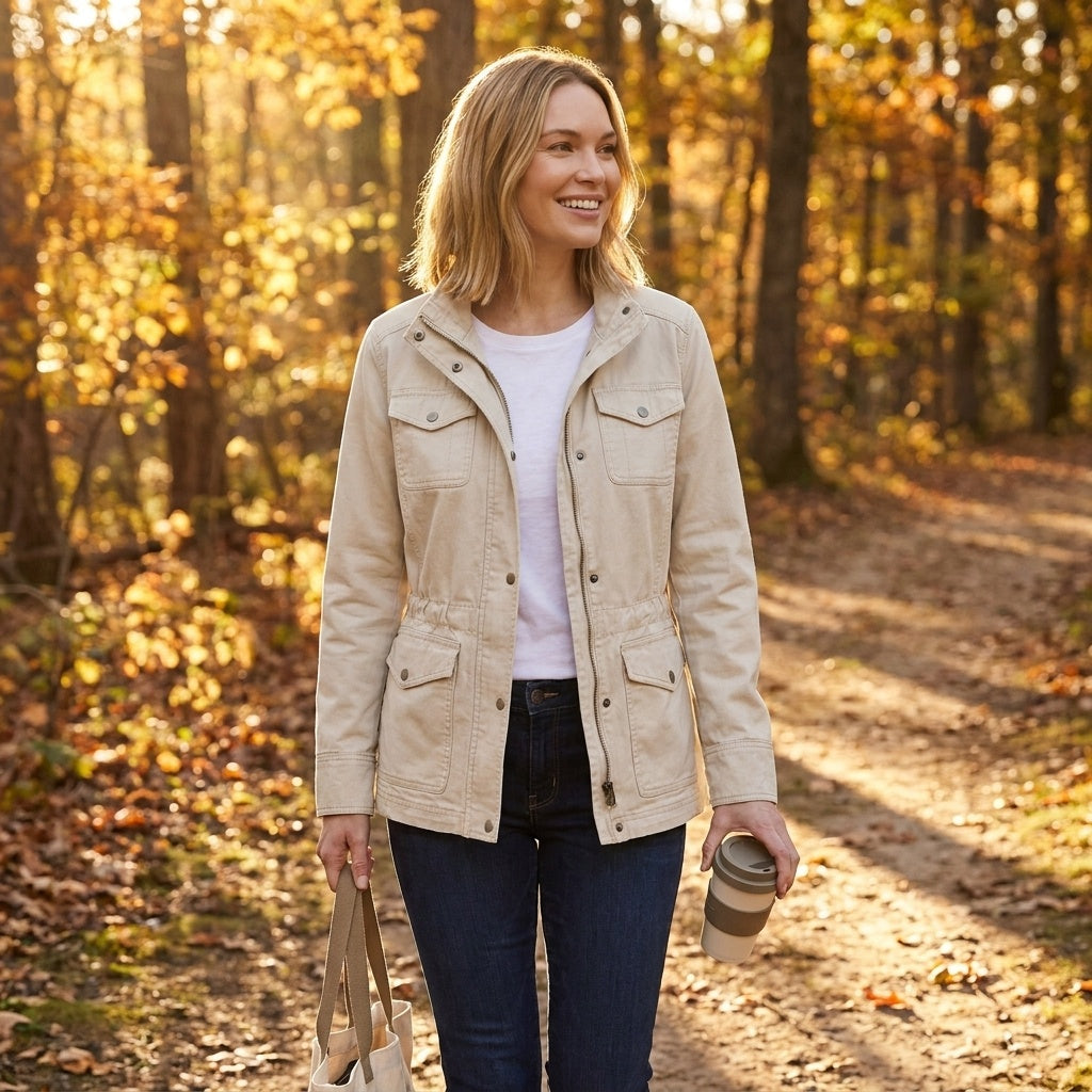 Leila | Women's Utility Jacket Military Four Pocket