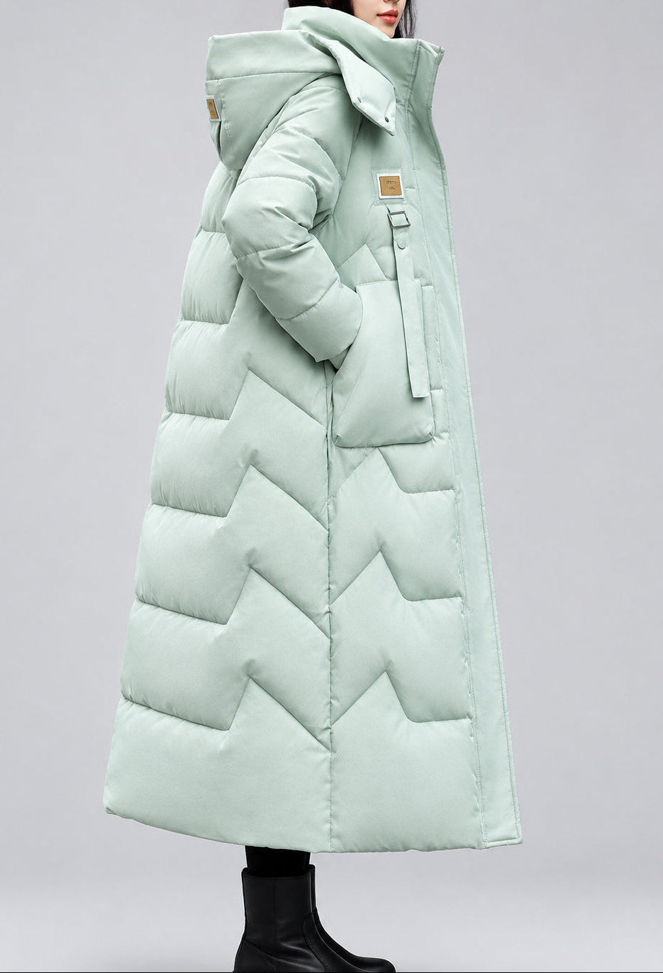 Johanna - Women's Longline Hooded Puffer Coat