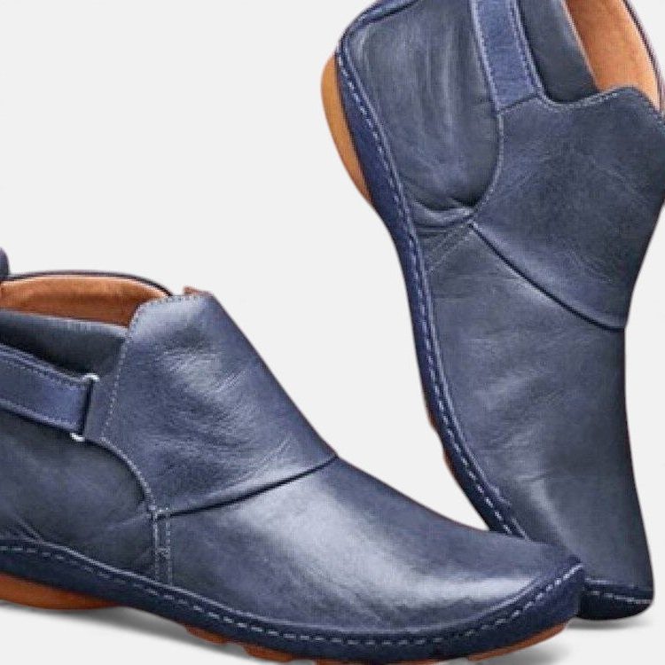 Josiane | Women's Leather Ankle Boots with Strap