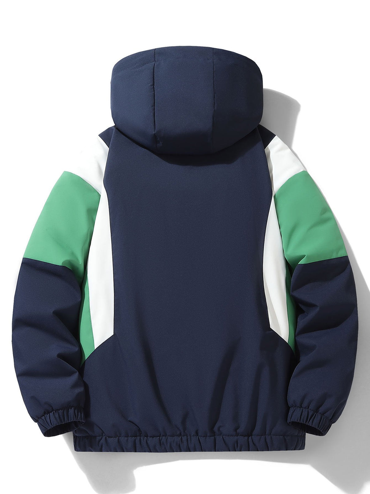 Men's Teddy Fleece-Lined Hooded Windbreaker Jacket – Warm Relaxed Fit Zip-Up Outerwear for Autumn and Winter